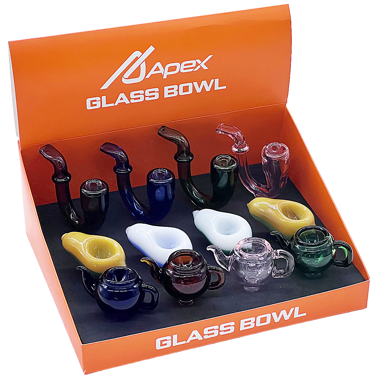 Apex Full Color Mixed Fancy Designs Bowl (BD2042) | Male | 14mm | 12 Count Display product image